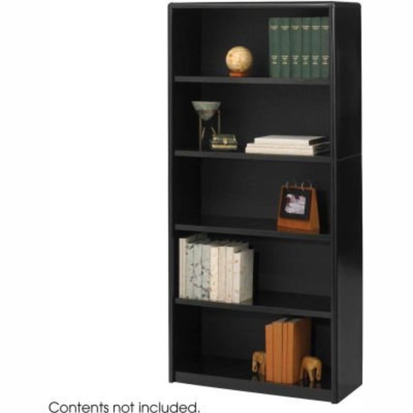 Safco 5-Shelf Economy Bookcase - Black 7173BL***